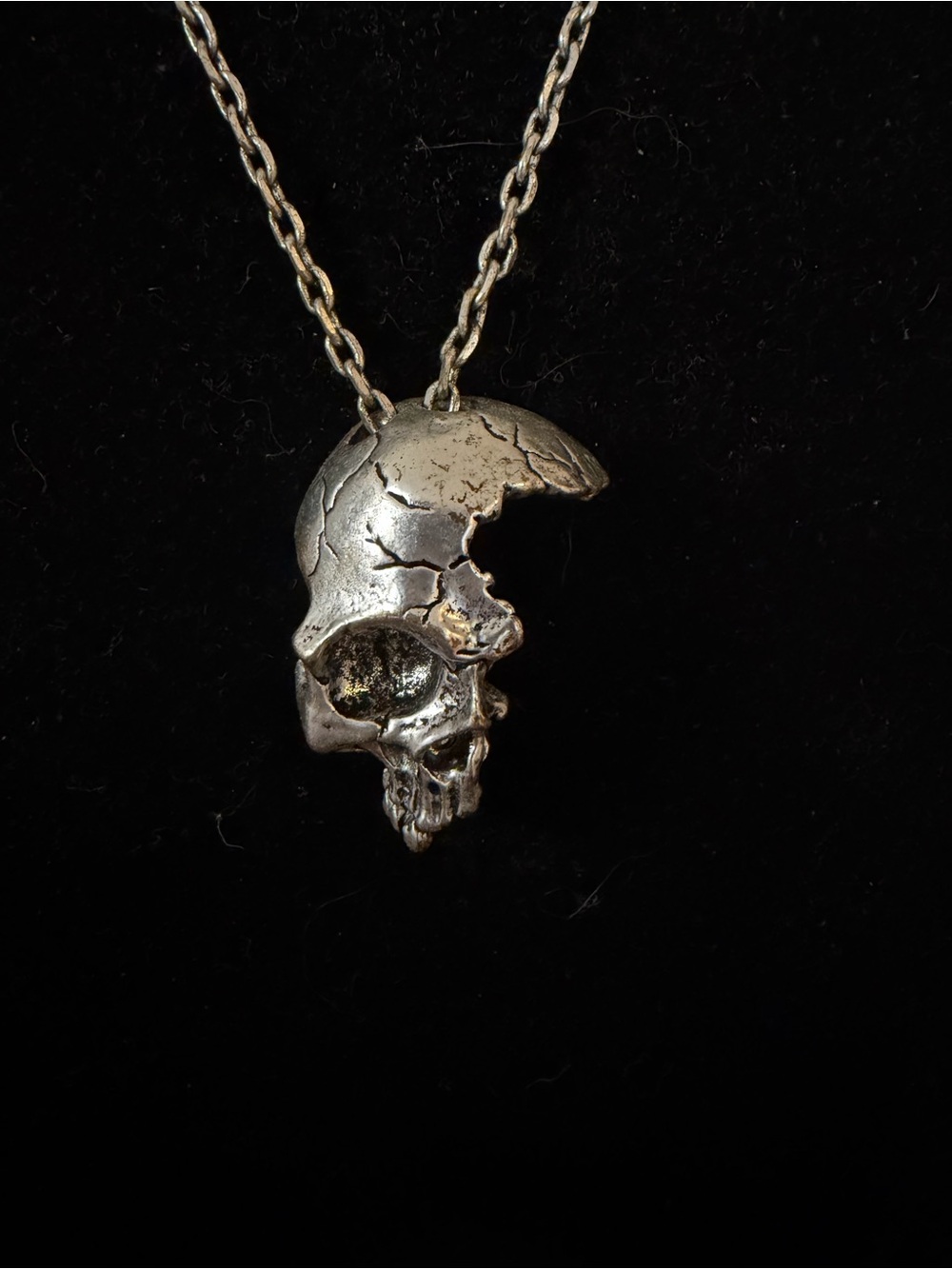 Half Skull Unisex Pendant Necklace